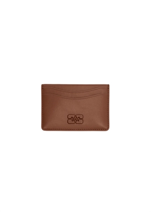 Bou card holder butter Sorrel Horse B3010391 Ganni